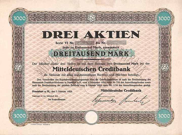 Mitteldeutsche Creditbank