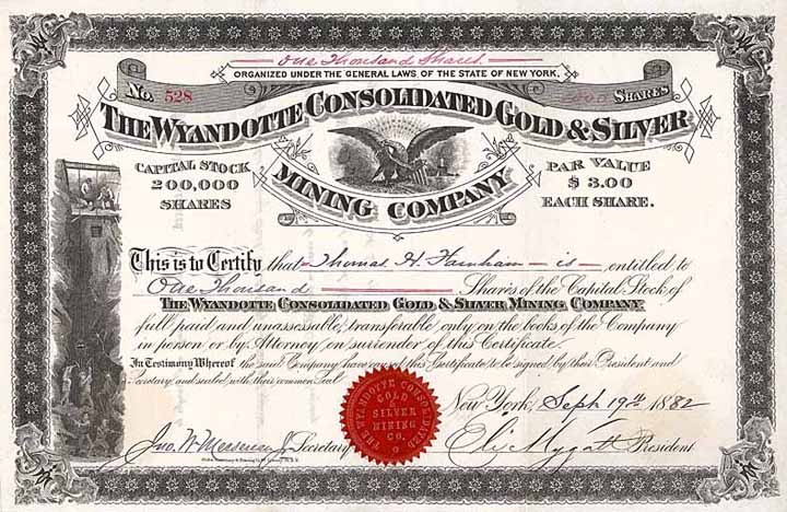 Wyandotte Consolidated Gold & Silver Mining Co.