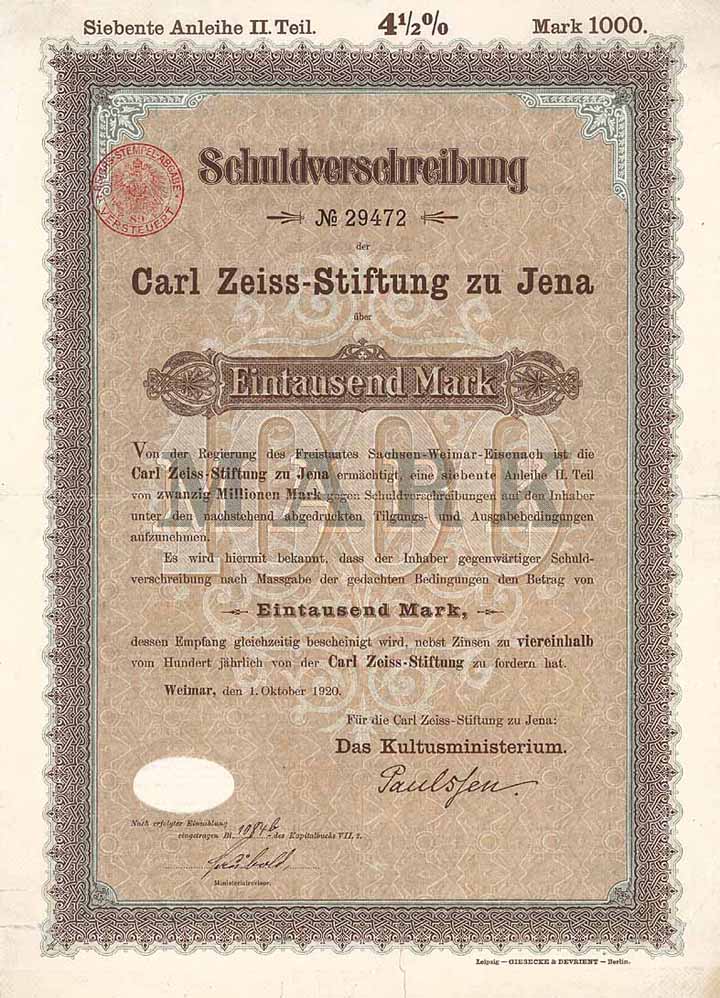 Carl Zeiss-Stiftung zu Jena