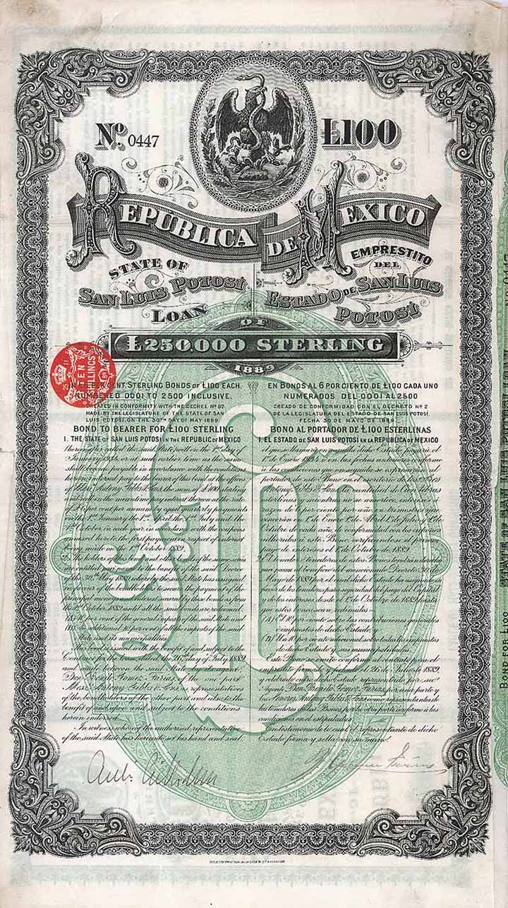 Republica de Mexico - State of San Luis Potosi