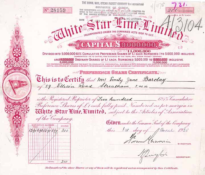 White Star Line Ltd.