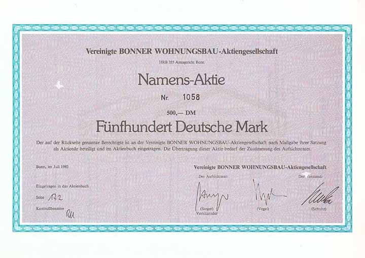 Vereinigte Bonner Wohnungsbau-AG