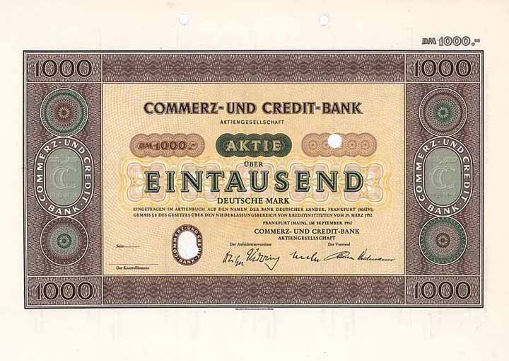 Commerz- und Credit-Bank AG