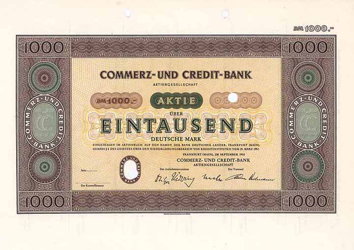 Commerz- und Credit-Bank AG