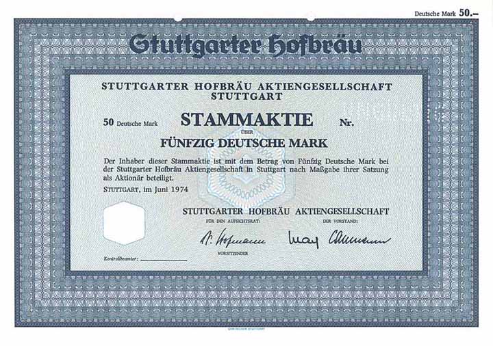 Stuttgarter Hofbräu AG