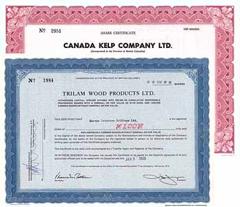 Finanzschwindel: Canada Kelp Co. + Trilam Wood Products