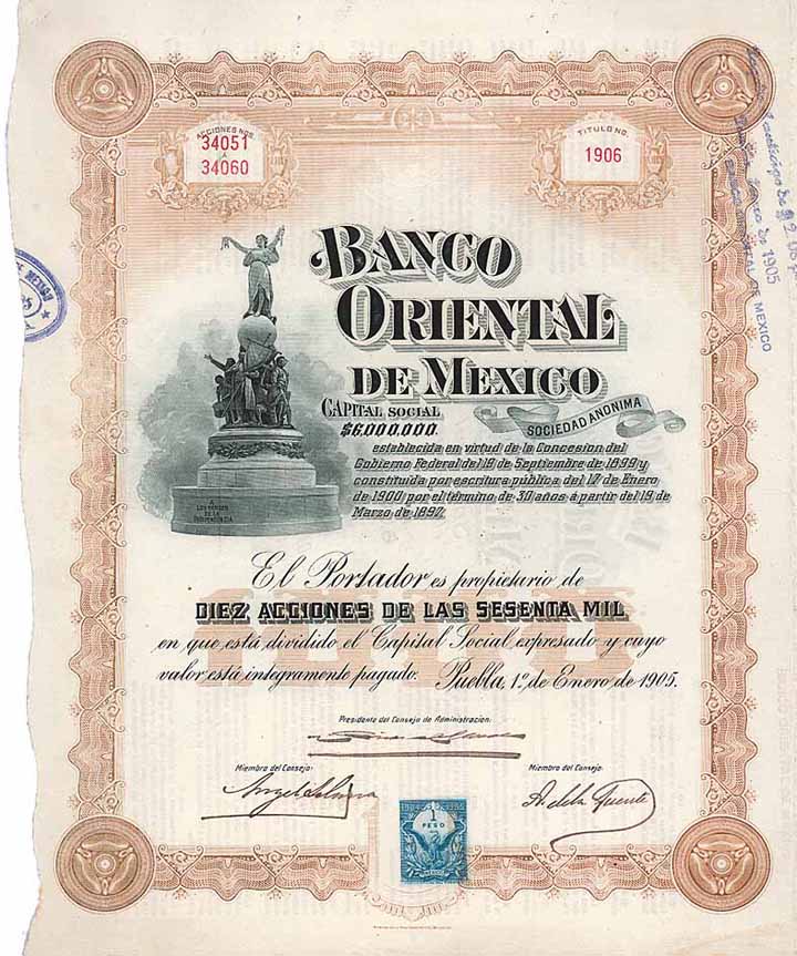 Banco Oriental de Mexicano S.A.