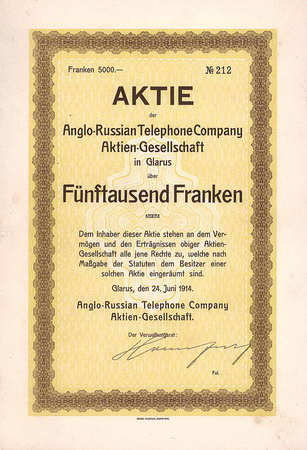 Anglo-Russian Telephone Company AG