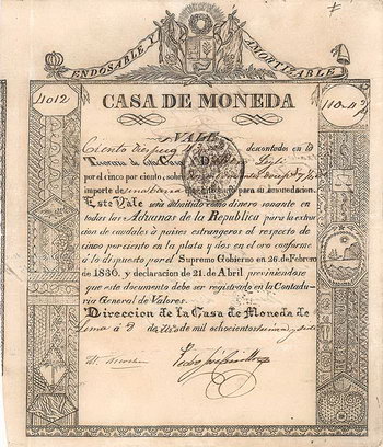 Republica Peruana - Casa de Moneda