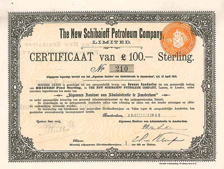 New Schibaieff Petroleum Co.