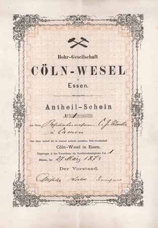 Bohr-Gesellschaft Cöln-Wesel