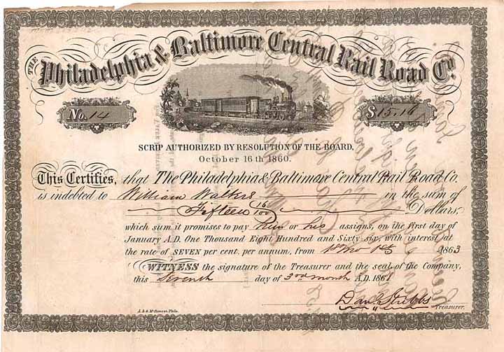 Philadelphia & Baltimore Central Rail Road Co.