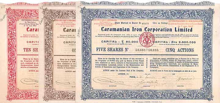 Caramanian Iron Corp. (3 Stücke)