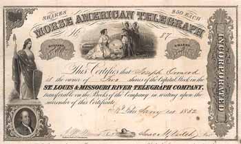 Morse American Telegraph - St. Louis & Missouri River Telegraph Co.