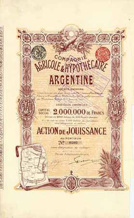 Cie. Agricole & Hypothécaire Argentine S.A.