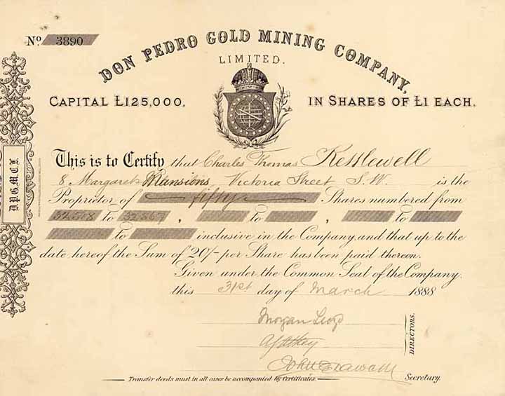 Don Pedro Gold Mining Co.