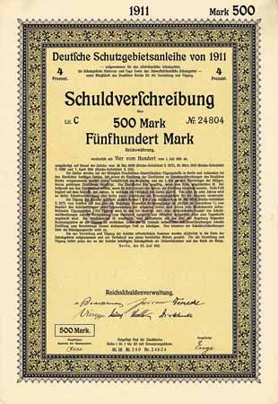 Deutsche Schutzgebietsanleihe von 1911