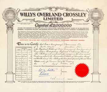 Willys Overland Crossley Ltd.