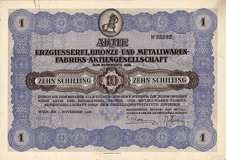 Erzgiesserei, Bronze- und Metallwaren-Fabriks-AG