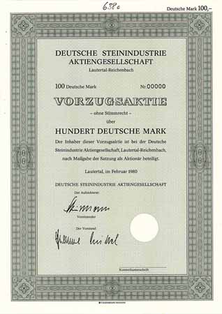 Deutsche Steinindustrie AG