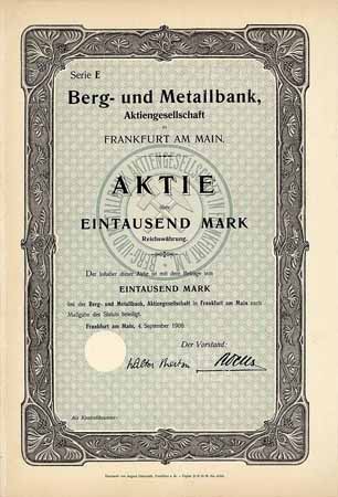 Berg- und Metallbank AG