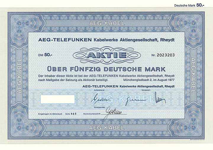 AEG-TELEFUNKEN Kabelwerke AG