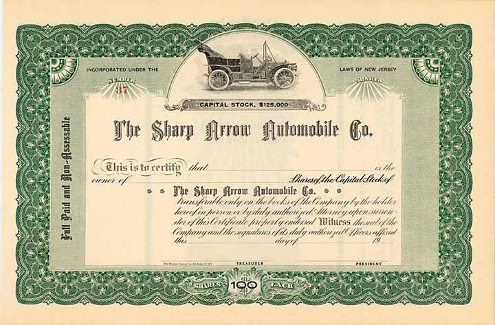 Sharp Arrow Automobile Co.