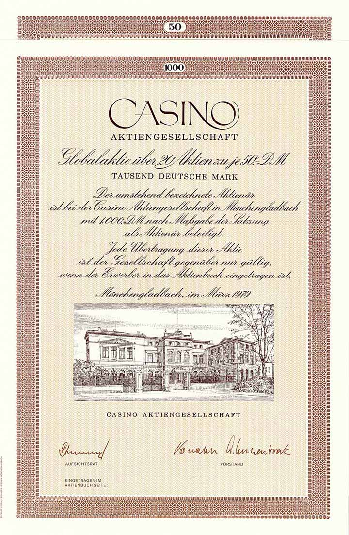 CASINO AG (2 Stücke)