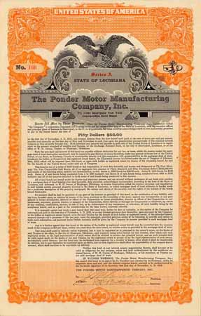 Ponder Motor Manufacturing Co.