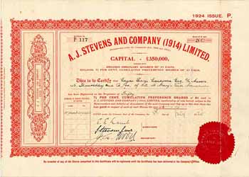 A. J. Stevens & Co. (1914) Ltd.