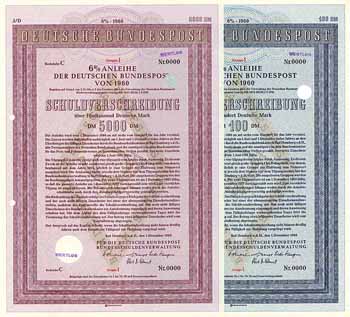 Deutsche Bundespost (2 Stücke)