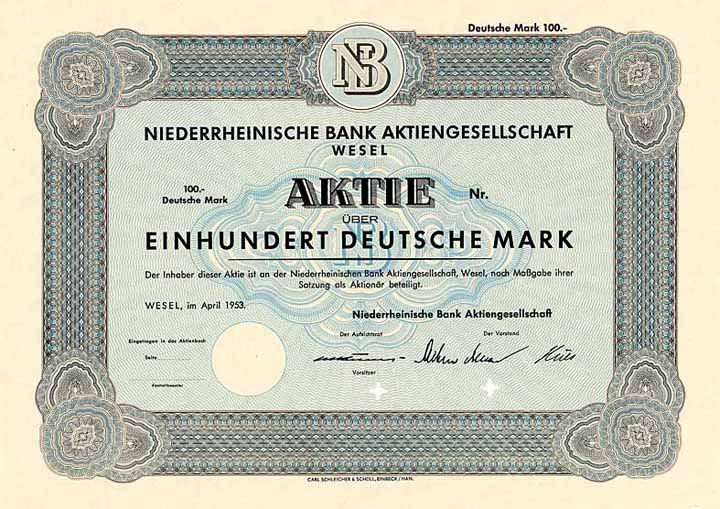 Niederrheinische Bank AG