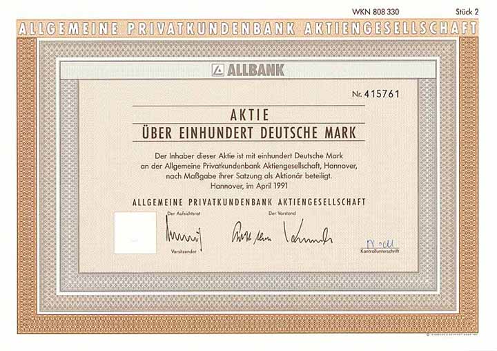 Allgemeine Privatkundenbank AG