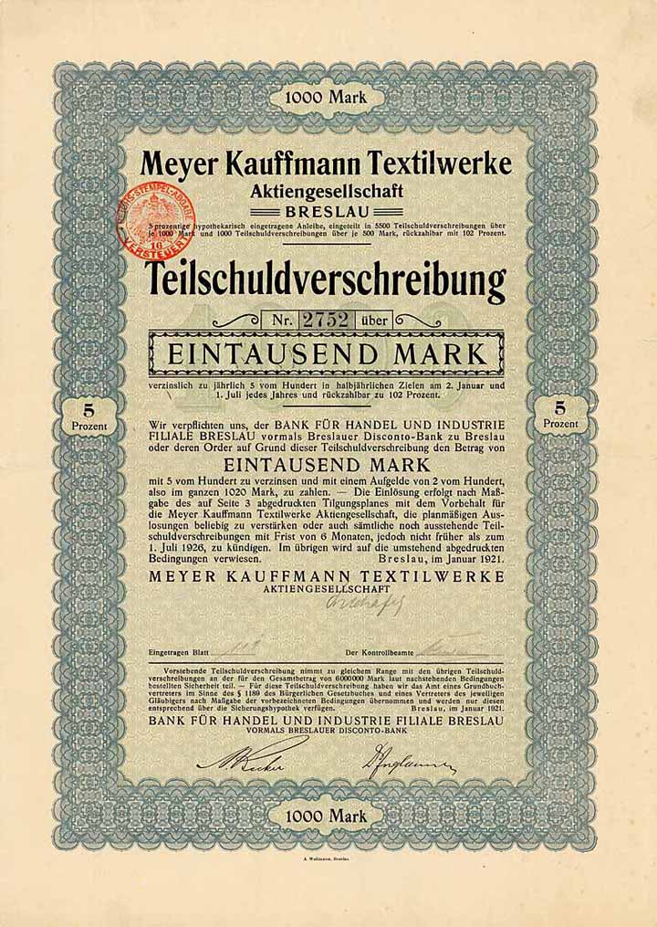 Meyer Kauffmann Textilwerke AG