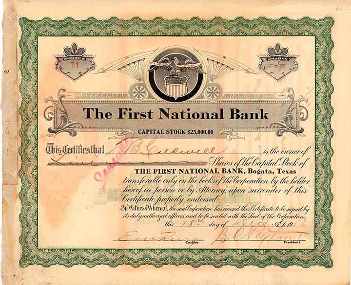 First National Bank