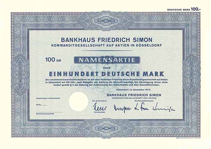 Bankhaus Friedrich Simon KGaA