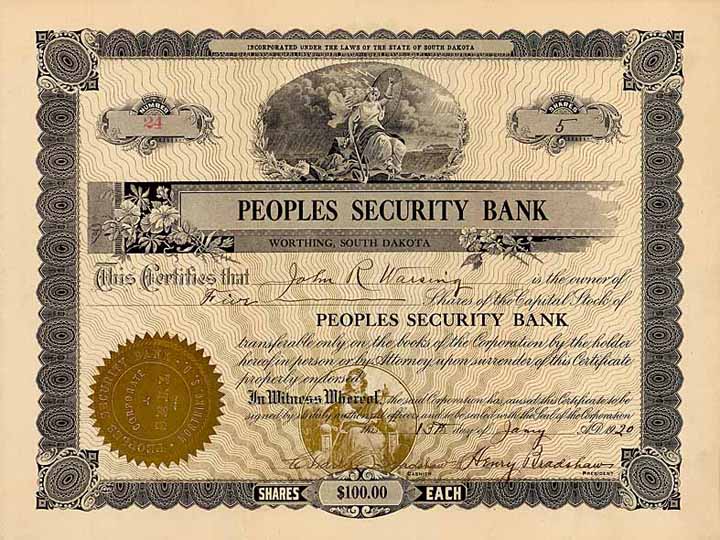 Peoples Security Bank