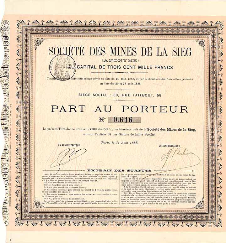 Societe des Mines de la Sieg