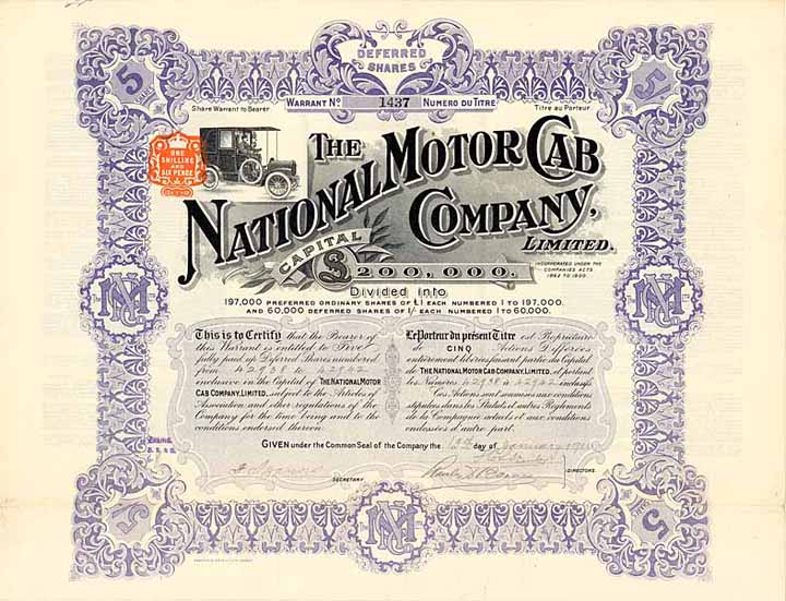 National Motor Cab Company, Ltd.