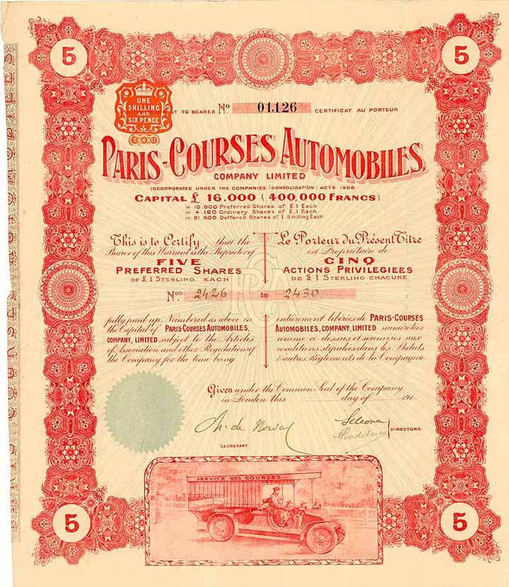 Paris-Courses Automobiles Company Ltd.