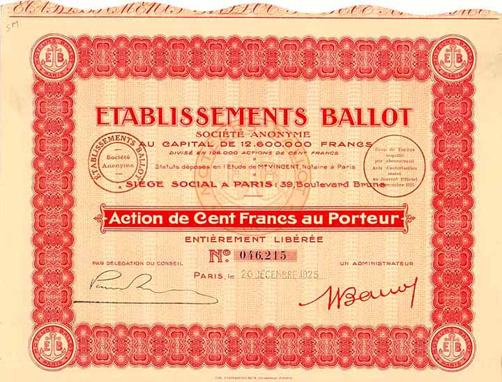 Établissements Ballot S.A.