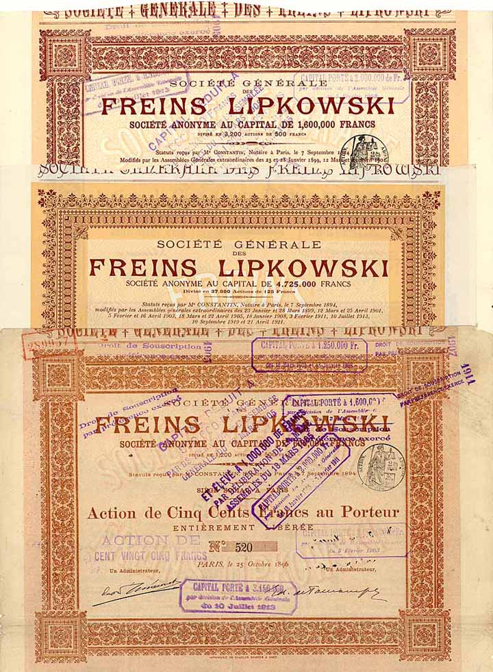 Soc. Gen. des Freins Lipkowski S.A.