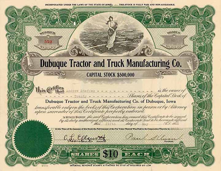 Dubuque Tractor & Truck Manufacturing Co.