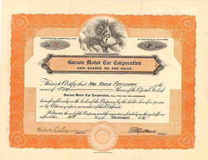 Garson Motor Car Corp.