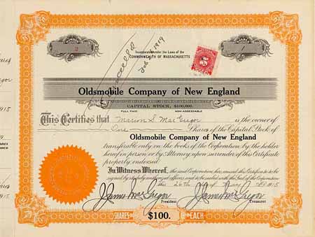 Oldsmobile Co. of New England