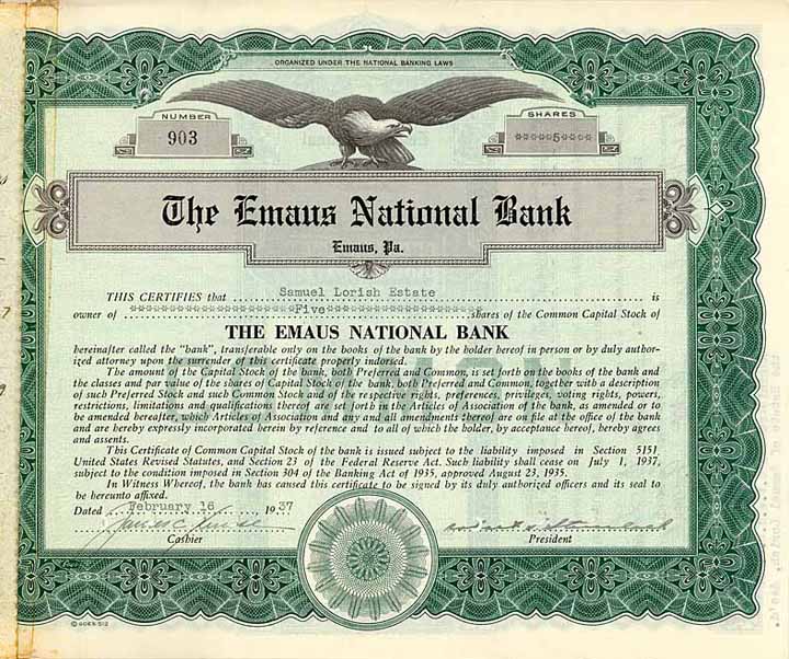 Emaus National Bank