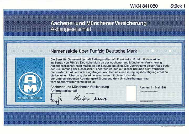 Aachener und Münchener Versicherung AG