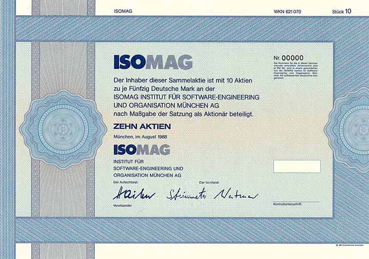 ISOMAG Institut für Software-Engineering und Organisation