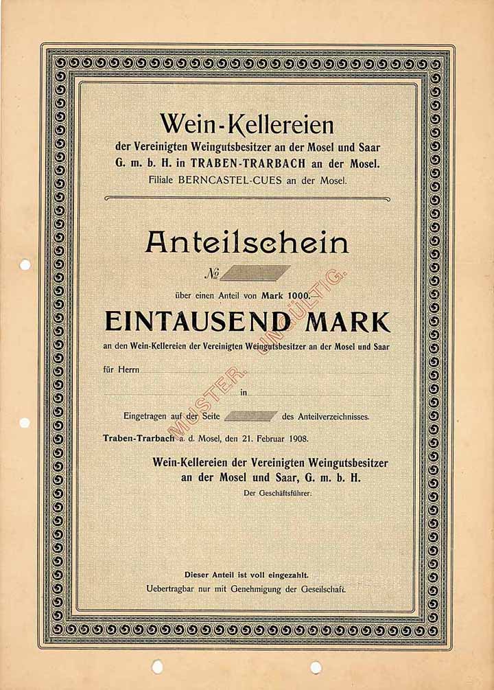 Wein-Kellereien der Vereinigten Weingutsbesitzer an der Mosel und Saar GmbH