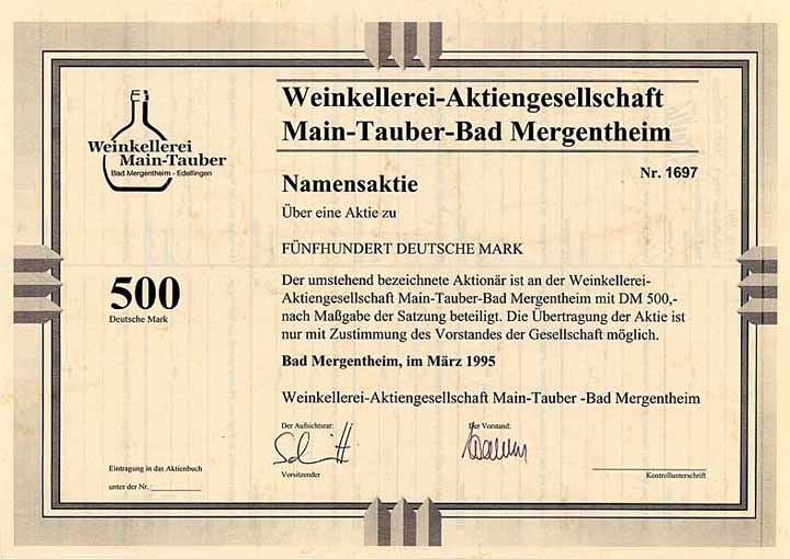 Weinkellerei-AG Main-Tauber-Bad Mergentheim